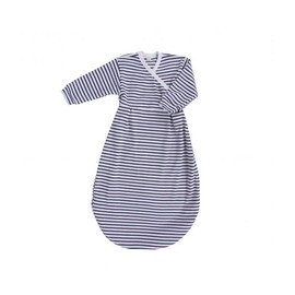 Popolini Felinchen Sleeping Bag Dark Blue/Ecru Interlock GOTS Tog 0.5 Jersey Organic Cotton 100% Organic Cotton (50/56)