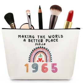 Aucuu Makeup Bag, Cosmetic Bags, Birthday Gifts for Women, 60th Birthday Gifts, Cosmetic Bag, Makeup Bag, Wallet Travel, Gifts for Best Friend Women Sister Mum (1965)