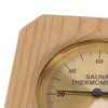 Wooden Sauna Thermometer Squared 0 to 120 Celsius High Accuracy