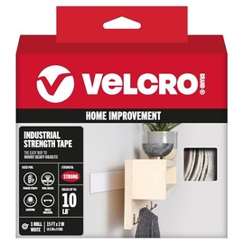 Velcro Usa Consumer Pdts 90198 Fastener Tape, Industrial Strength, White, 2-In. x 15-Ft. - Quantity 3