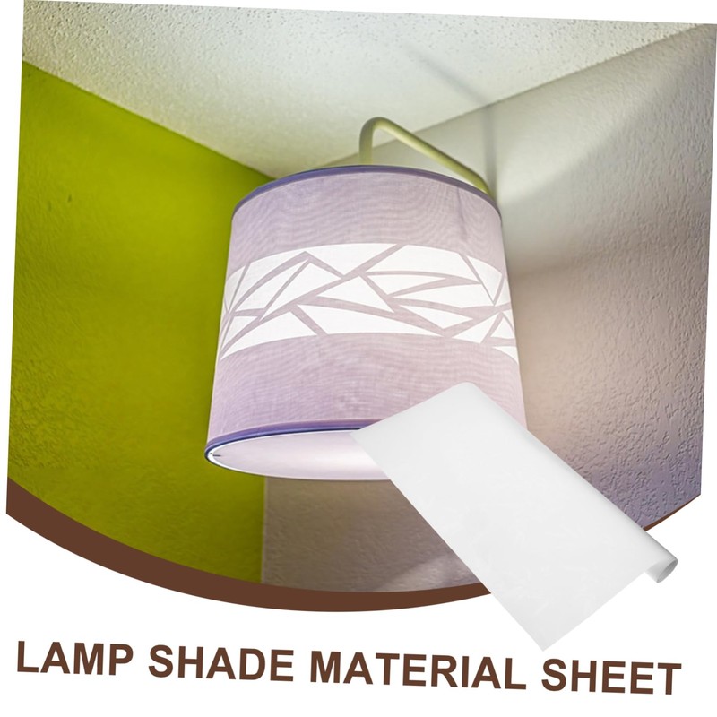 Outanaya 2pcs PVC Lampshade DIY Material Blocking Lamp Shade Material