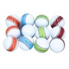 12PCS Golf Balls Rubber Polyurethane PU 3 Layer Putting Practice