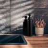 Relaxdays Soap Dispenser 300ml Stainless Steel Refillable Soap Shower Gel