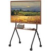 ECOTINY Easel Rolling TV Stand for 49-80 Inch TV Screen