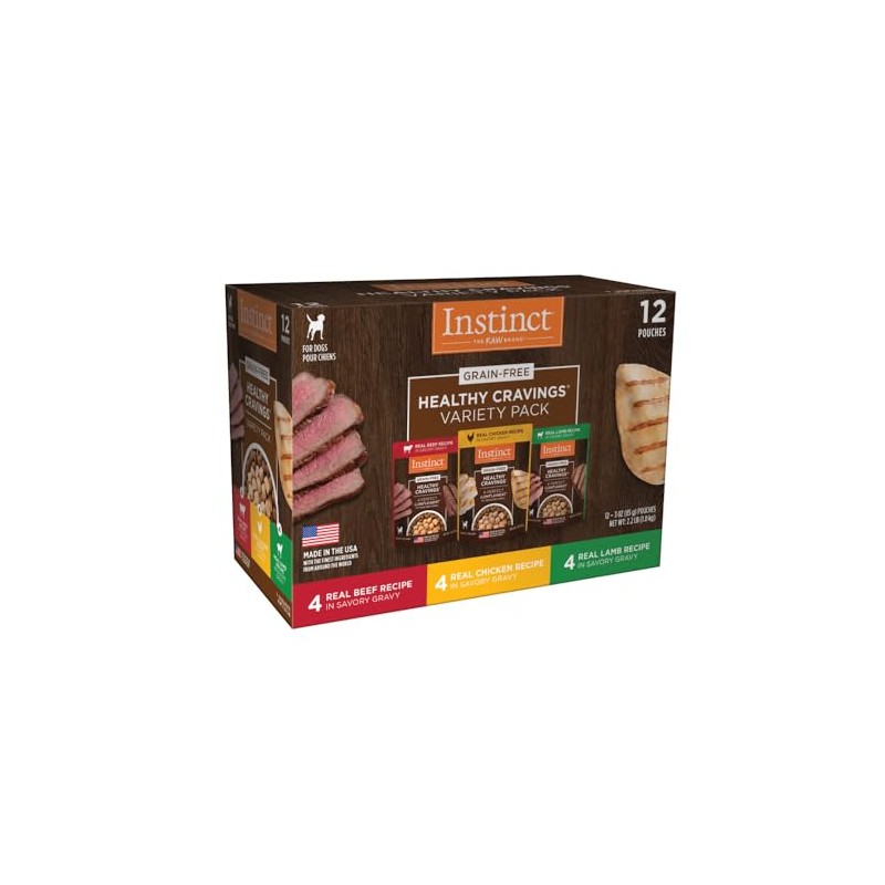 Instinct Healthy Cravings para Perro, Mix de Recetas 12 pz