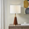 Chrislie Gold White Mid Century Modern Table Lamp , Contemporary