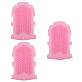 Mikinona 3pcs 2 Glove Bath Brush Body Scrubbers for Shower Body Scruber Body Brush Skin Exfoliating Scrubber Massage Gloves for for Men Body Exfoliating Scrubber Pink
