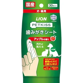 Lion Shoji Pet Kiss Toothpaste Sheet, Apple Scent, 30 Sheets