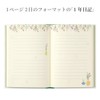 Midori 12879006 Diary, Dried Flower Pattern
