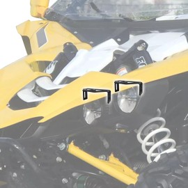 21ST Dual 3" 48W Amber LED Pods Headlight Mount Kit For Yamaha YXZ1000R 2016-2024