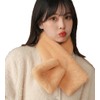 TASOGARA Women's Scarf, Cute, Plain, Fluffy, Cold Protection, Fluffy, Casual,