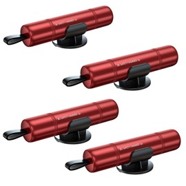 2 in 1 Car Window Breaker and Seatbelt Cutter, Glass Breaker Safety Hammer Automotive Emergency Escape Tools for New Cars (4, red)