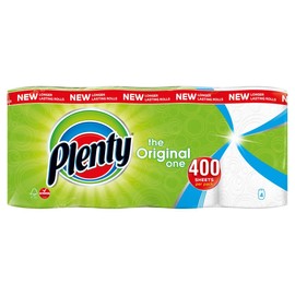 Plenty White Kitchen Roll, 4 rolls (Pack of 1)