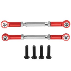 2PCS Rear Suspension Tie Rod Steering Pull Rod Set for JLB for Monster Truck Series 1/10 RC CarRed