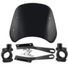 Motorcycle Headlight Windshield Windscreen for 5-7 Inch Round Motorcycles Wind