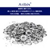 Atibin Fishing Flat Lures Solid Ring Fishing Jigging Stainless Steel