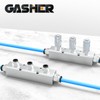 1PCS Aluminum Air Manifold 3 Way 5 Port Pneumatic Air