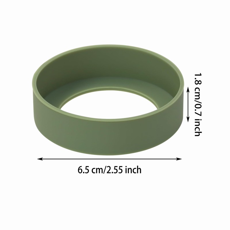 ONLYKXY 3pcs 6.5cm Silicon Protective Cup Mat Sleeve Heat-Resistant Bottle