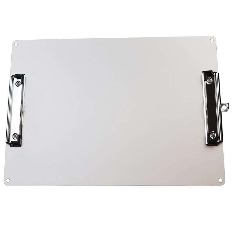 Aluminum Clipboard,A4 Size (9.5 "X12.4") Two Clips Clipboards with 63