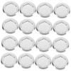 NOLITOY 20pcs Round Stainless Steel Air Vents for Cabinets and