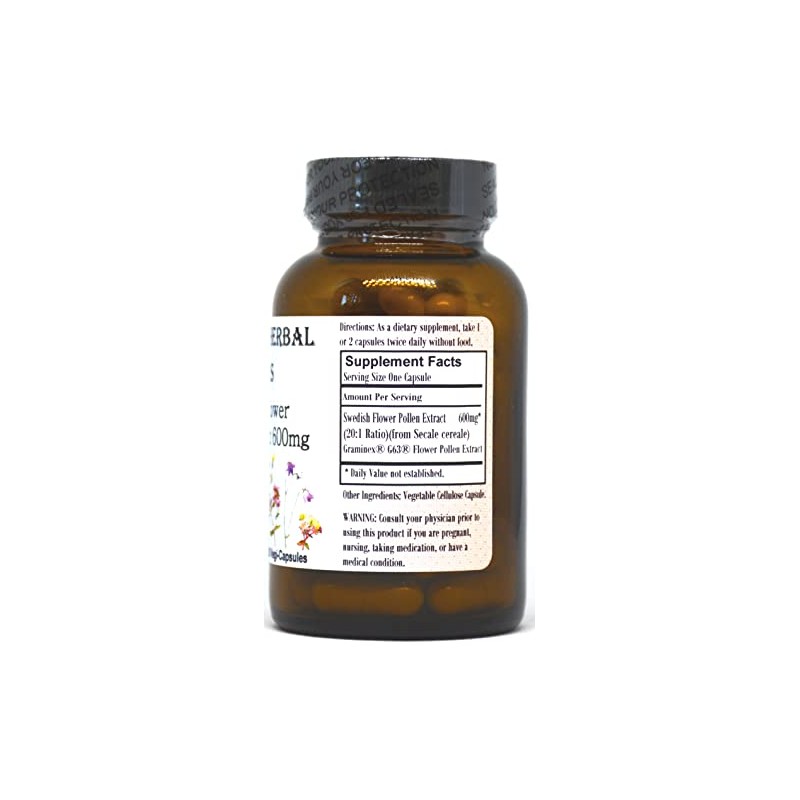 Barlowe's Herbal Elixirs Swedish Flower Pollen Extract Supplement | 20:1