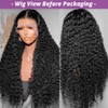 utodoo 28 Inch Deep Wave Lace Front Wigs Human Hair