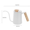 650ml Household 304 Stainless Steel Coffee Pot Hand Coffee Long
