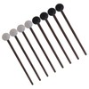 Kisangel 4 Pairs Steel Drum Mallets with Wooden Handles Rubber
