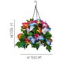Outdoor Artificial Hanging Basket In Multiple Colours