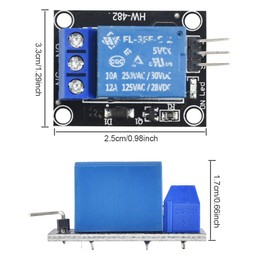 LYTIVAGEN 2 PCS Relay Module Board Strong Stability Relay Module Expansion Board Adjustable Times Switch Module with Optocoupler High and Low Level Trigger for Household Appliances (2 Channel, 5V)