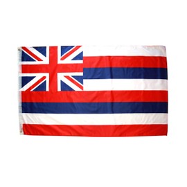 High Supply 3x5 Hawaii Flag with Two Brass Grommets, Double Stitched Edges, and 100% Polyester Fabric, Hawaiian Flag 3x5, Flag of Hawaii, State Flag of Hawaii 3x5, Hawaii State Flag