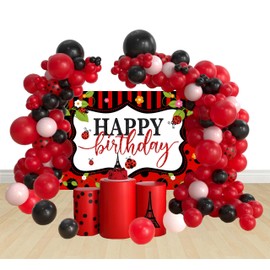 Birthday Ladygirl Balloons Decoration Ladygirl Photo Background Children's Birthday Party Accessories