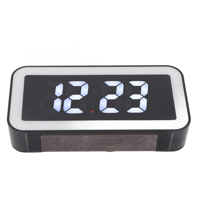 Wireless Charging Alarm Clock USB Reverse Charging LED Large Screen