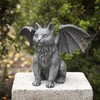 Botega Exclusive 6.75” Faux Stone Gothic Winged Gargoyle Cat Fantasy