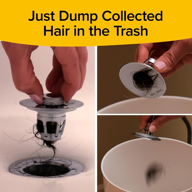 Mer-Maid Drain Magic Extra-Rugged Universal Sink Stopper, AS-SEEN-ON-TV, Instantly Replace