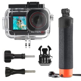 FitStill 50M/164FT Waterproof Underwater Case and Floating Handle, Suitable for DJI Osmo Action 5pro/Action 4/Action 3 Accessories Diving Set