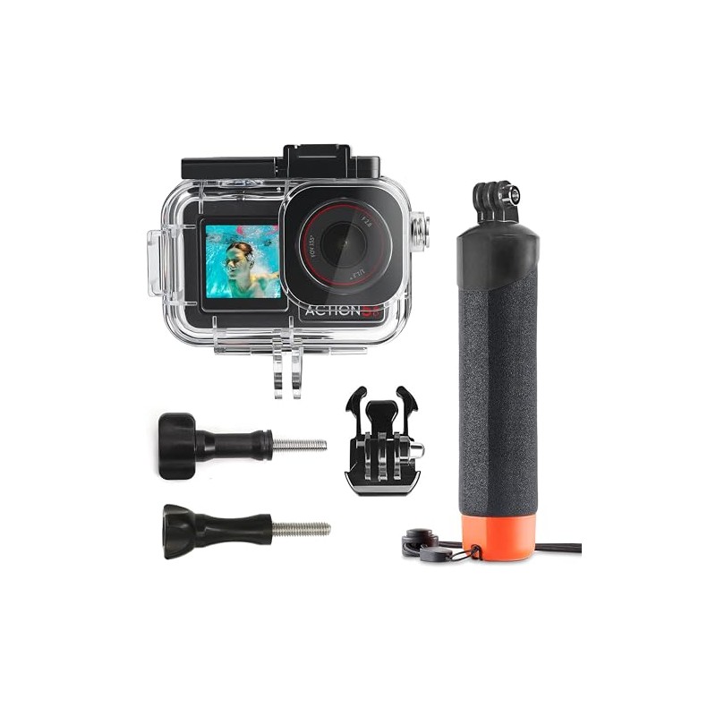 FitStill 50M/164FT Waterproof Underwater Case and Floating Handle, Suitable for