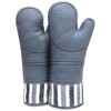RED LMLDETA Heat Resistant 550 Degree Oven mitt, Silicone Oven