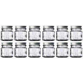 8 oz Mason Jars with 1 piece lids (12-Count) Food-Grade Safe, Versatile