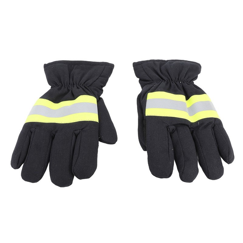 Firefighter Gloves Flame Resistant Soft Comfortable 27cm Length Safety Working