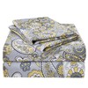 JSD Paisley Sheet Set Queen Size, 4 Piece Retro Pattern