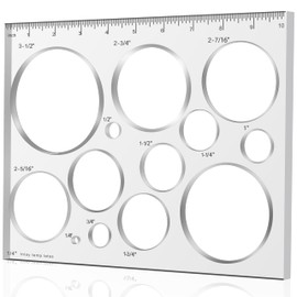 Monliful 10"*7.9" inches 13 in 1 Router Template for Woodworking,Router Jig Template,Bowtie Router Template Jig Kit, Circle Inlay Template Decorative Template, clarity