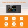 SMARTRO SC91 Projection Alarm Clock for Bedrooms with Weather Station,