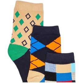 Jefferies Socks boys Fun Colorful Dress Crew 6 Pair Pack Socks, Multi, Medium US