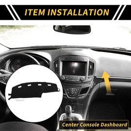 REPAIROCK Dash Cover for Dodge for Ram 1500 2500 3500 1994-1997 Dash Board Mat Ultra Soft Non-Slip Dash Cover Mat Polyester Center Console Dashboard Cover Pad Carpet Black