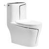 Lokatall Ceramic Toilet Flush Handle, Chrome Replacement Toilet Tank Universal