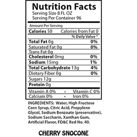 Cherry Snow Cone & Shave Ice Syrup-case-4 Gallons