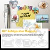 Hilitchi 72Pcs Fridge Magnets Craft Set Magnets Craft with Adhesive