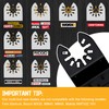 Yerbay 21-Piece Multitool Saw Blade Set, Wood Plastic Metal Accessories