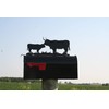 Farm and Ranch Metal Mailbox Topper (Highland Cow and Calf,
